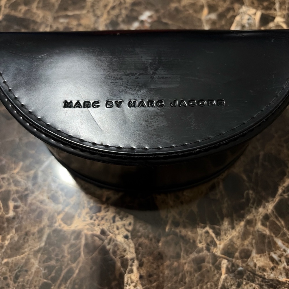 Marc By Marc Jacobs Black Half-Moon Sunglasses Case